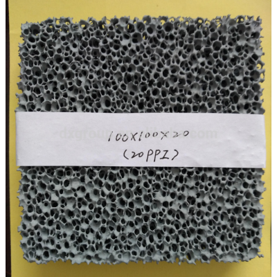 100*100*20 20PPI SIC Silicon Carbide Ceramic Foam Filter